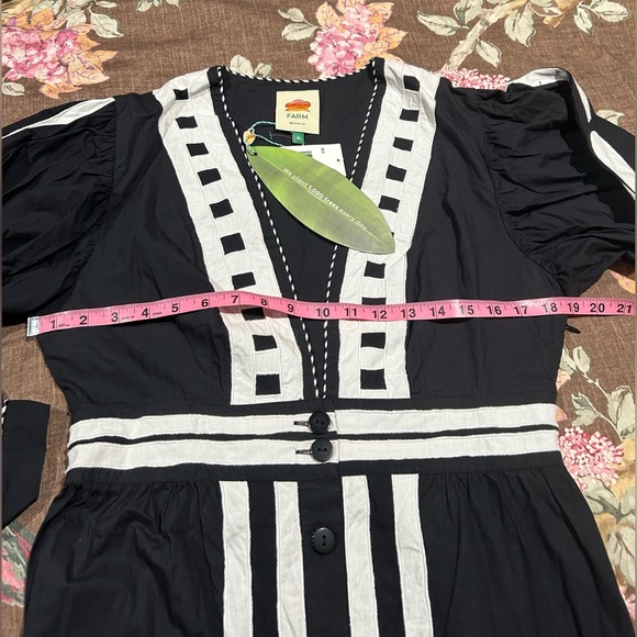 FARM Rio Black and White Maxi Dress - Picture 8 of 11